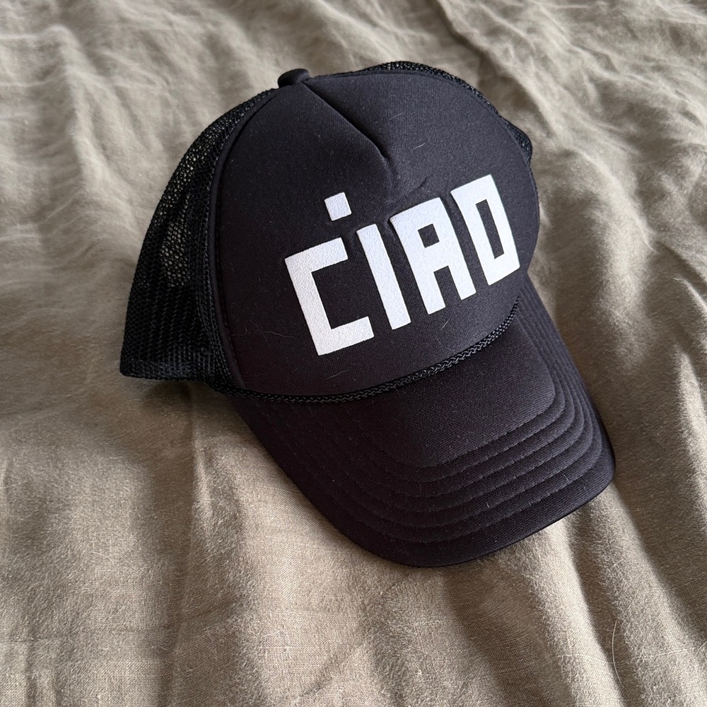 Clare V. “Ciao” trucker hat